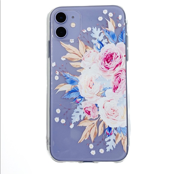 2/$10 iPhone 11 Pro Max Case Clear Flower Floral - Picture 2 of 7